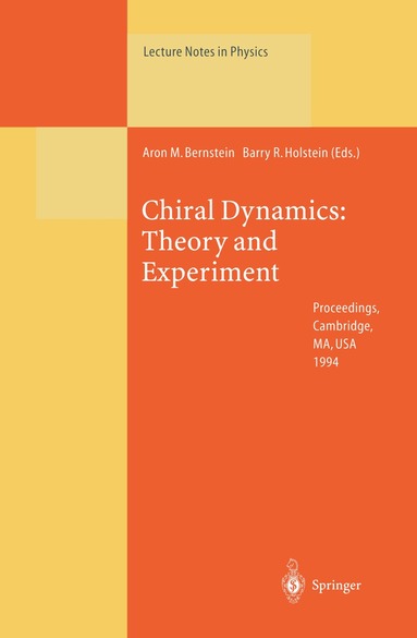 Aron M. Bernstein, Barry R. Holstein - Chiral Dynamics: Theory and Experiment, Häftad