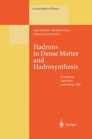 bokomslag Hadrons in Dense Matter and Hadrosynthesis