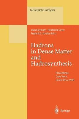 Hadrons in Dense Matter and Hadrosynthesis 1