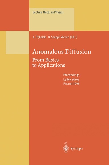 Andrzej Pekalski, Katarzyna Sznajd-Weron - Anomalous Diffusion, Häftad