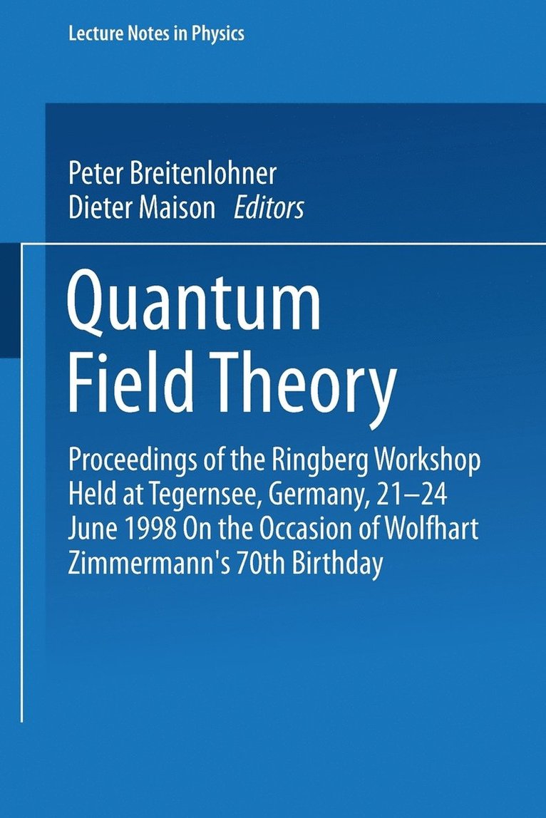 Quantum Field Theory 1