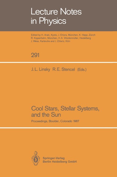 Jeffrey L. Linsky, Robert E. Stencel - Cool Stars, Stellar Systems, and the Sun, Häftad