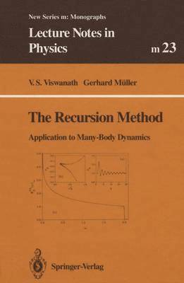 V.S. Viswanath, Gerhard Müller, V. S. Viswanath - Recursion Method, Häftad