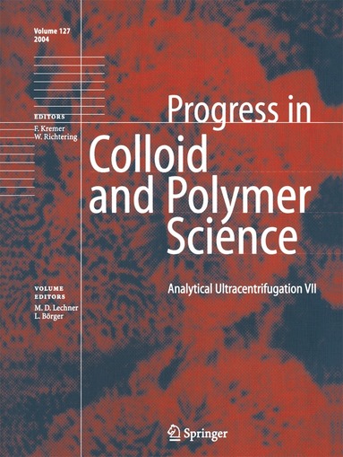 M. D. Lechner, Lars Börger - Analytical Ultracentrifugation VII, Häftad