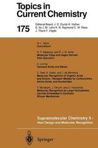 bokomslag Supramolecular Chemistry II - Host Design and Molecular Recognition