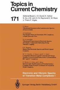 bokomslag Electronic and Vibronic Spectra of Transition Metal Complexes I