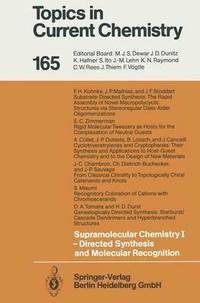 bokomslag Supramolecular Chemistry I - Directed Synthesis and Molecular Recognition