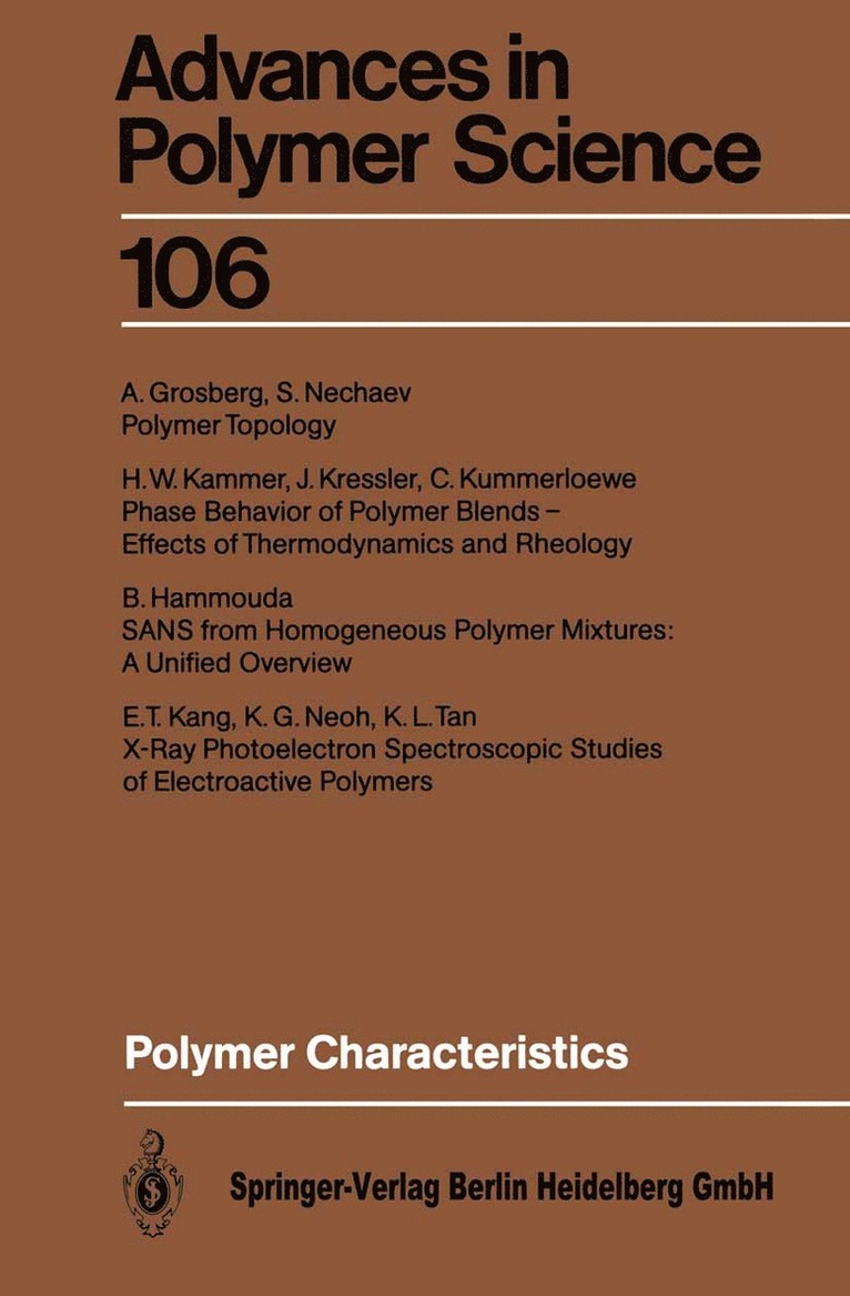 Polymer Characteristics, Häftad