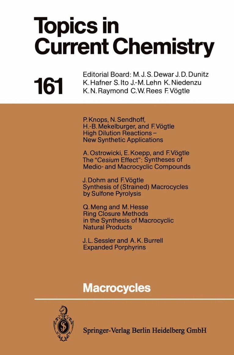Edwin Weber, Fritz Vögtle - Macrocycles, Häftad