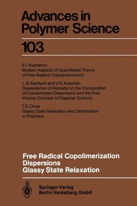 bokomslag Free Radical Copolimerization, Dispersions, Glassy State Relaxation