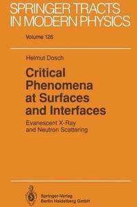 bokomslag Critical Phenomena at Surfaces and Interfaces