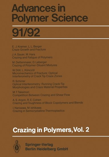 bokomslag Crazing in Polymers Vol. 2