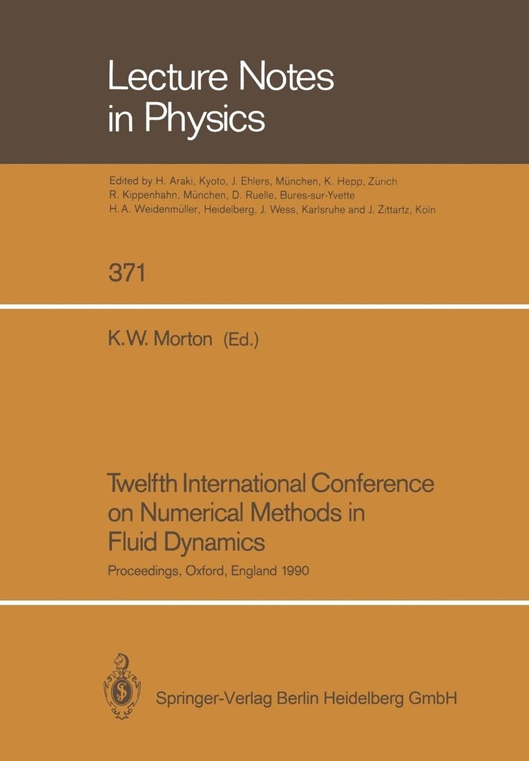 Twelfth International Conference on Numerical Methods in Fluid Dynamics 1