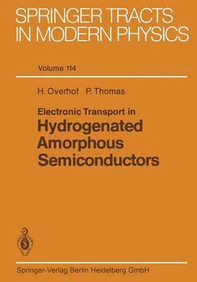 bokomslag Electronic Transport in Hydrogenated Amorphous Semiconductors