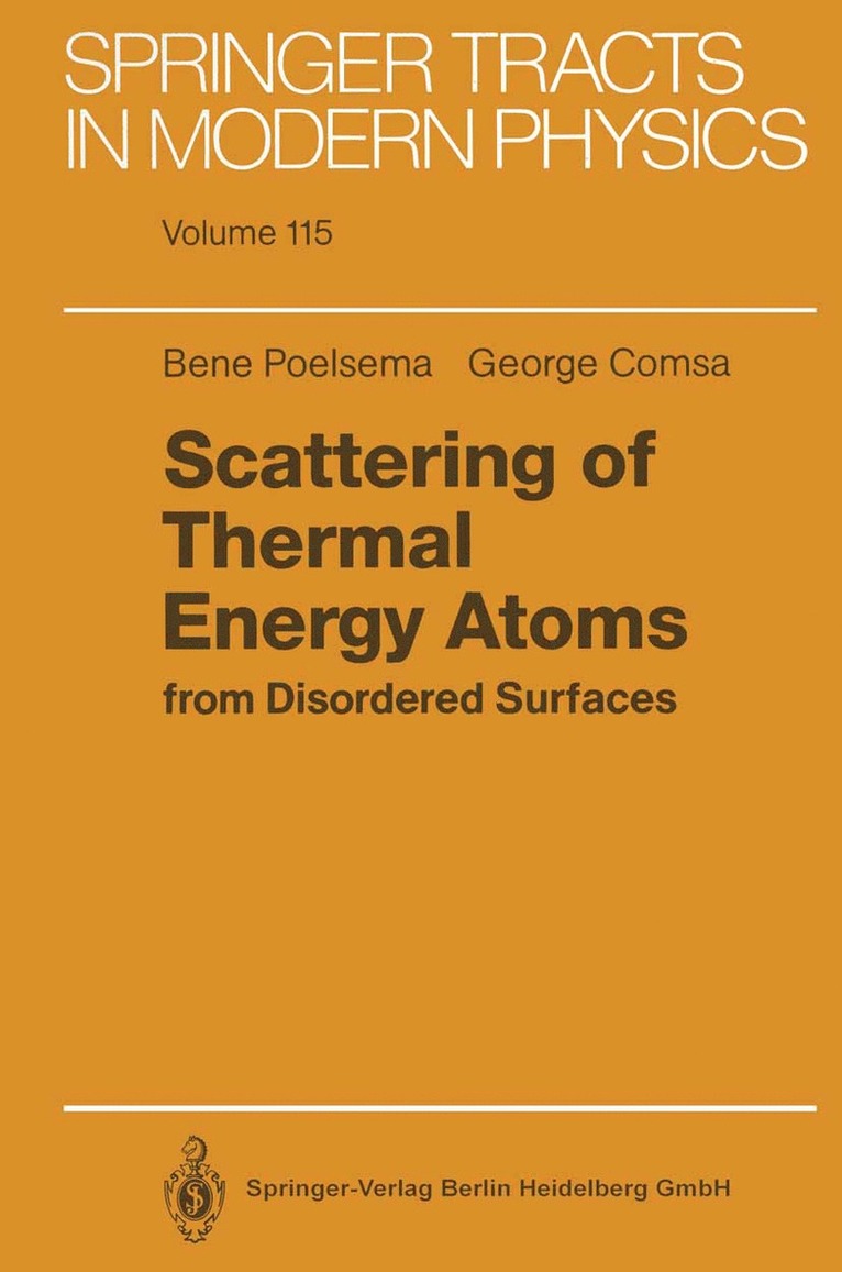 Scattering of Thermal Energy Atoms
