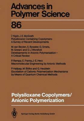 bokomslag Polysiloxane Copolymers / Anionic Polymerization