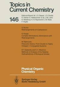 bokomslag Physical Organic Chemistry