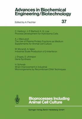 bokomslag Bioprocesses Including Animal Cell Culture