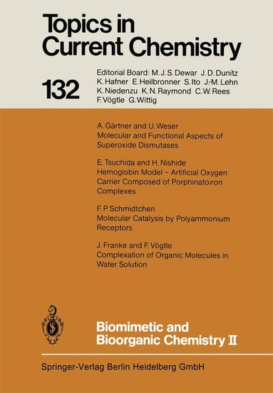 F. Vögtle, E. Weber - Biomimetic and Bioorganic Chemistry II, Häftad