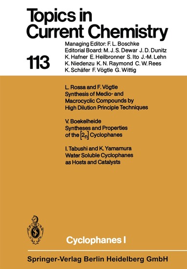 F. Vögtle - Cyclophanes 1, Häftad