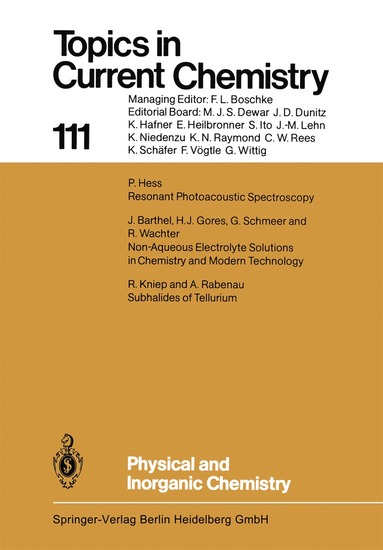 bokomslag Physical and Inorganic Chemistry