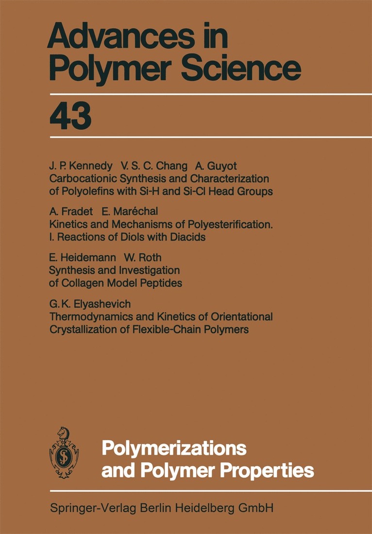 Akihiro Abe, Ann-Christine Albertsson, Karel Dusek, Jan Genzer, Shiro Kobayashi, Kwang-Sup Lee, Ludwik Leibler, Timothy E. Long, Ian Manners, Martin Möller, Eugene M. Terentjev, Maria J. Vicent, Brigitte Voit, Ulrich Wiesner - Polymerizations and Polymer Properties, Häftad