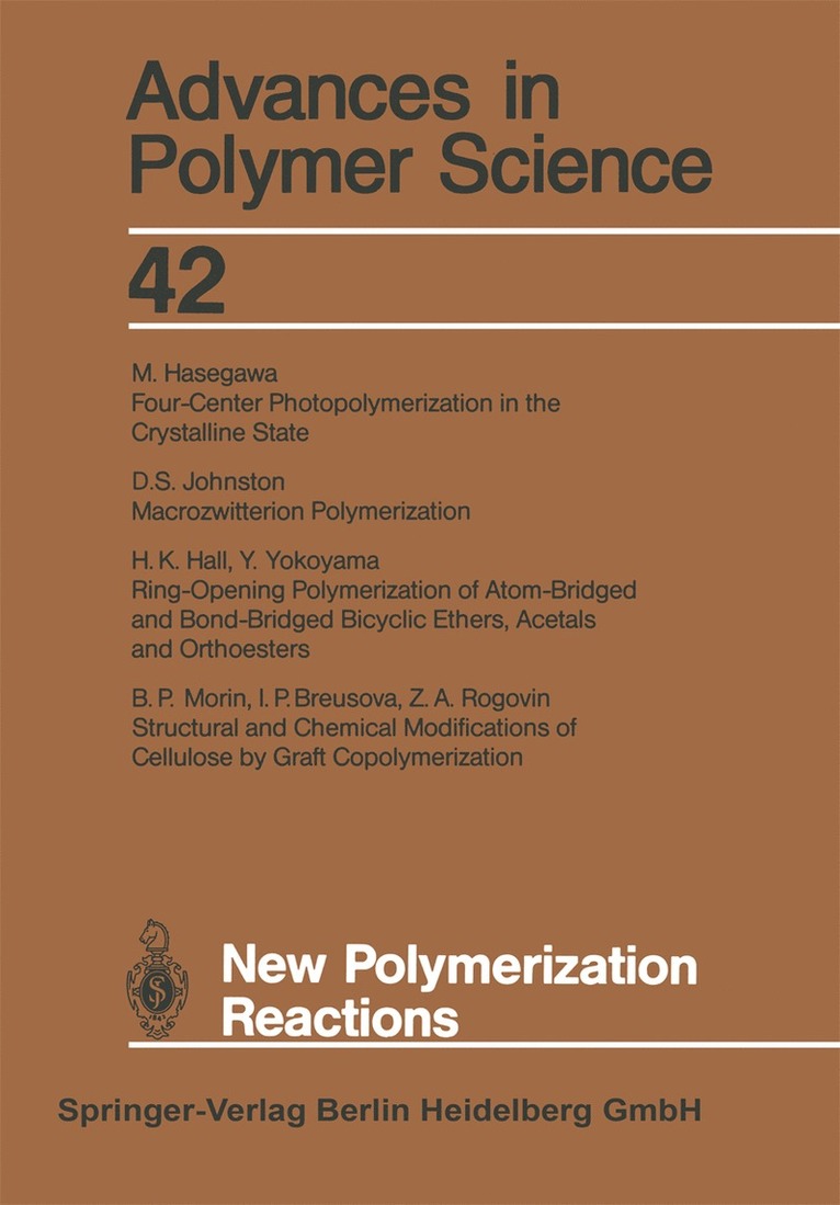 I. P. Breusova, H. K. Hall, M. Hasegawa, D. S. Johnston, B. P. Morin, Z. A. Rogovin, Y. Yokoyama - New Polymerization Reactions, Häftad