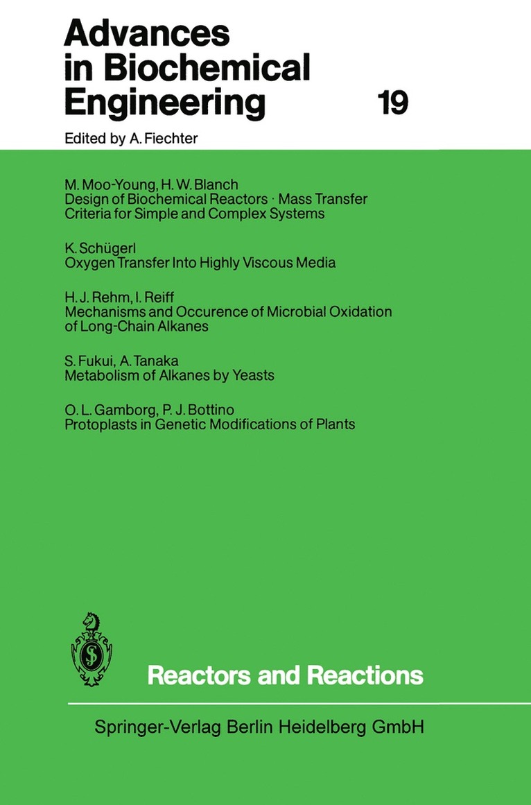 Karl Schügerl, T. Scheper, Shimshon Belkin, Isao Endo, Man Bock Gu, Wei Shou Hu, Bo Mattiasson, Jens Nielsen, Gregory N. Stephanopoulos, Roland Ulber, An-Ping Zeng, Jian-Jiang Zhong, Weichang Zhou - Reactors and Reactions, Häftad