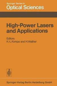 bokomslag High-Power Lasers and Applications