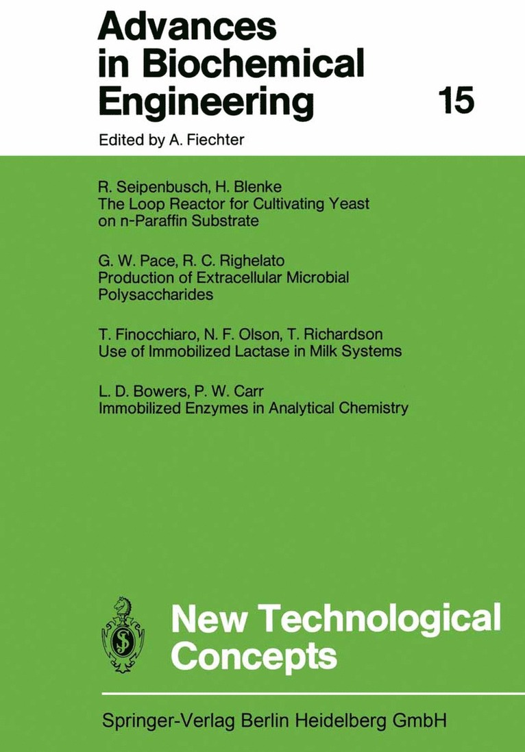 Karl Schügerl, T. Scheper, Shimshon Belkin, Isao Endo, Man Bock Gu, Wei Shou Hu, Bo Mattiasson, Jens Nielsen, Gregory N. Stephanopoulos, Roland Ulber, An-Ping Zeng, Jian-Jiang Zhong, Weichang Zhou, Karl Schügerl, T. Scheper - New Technological Concepts, Häftad