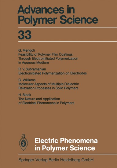 bokomslag Electric Phenomena in Polymer Science