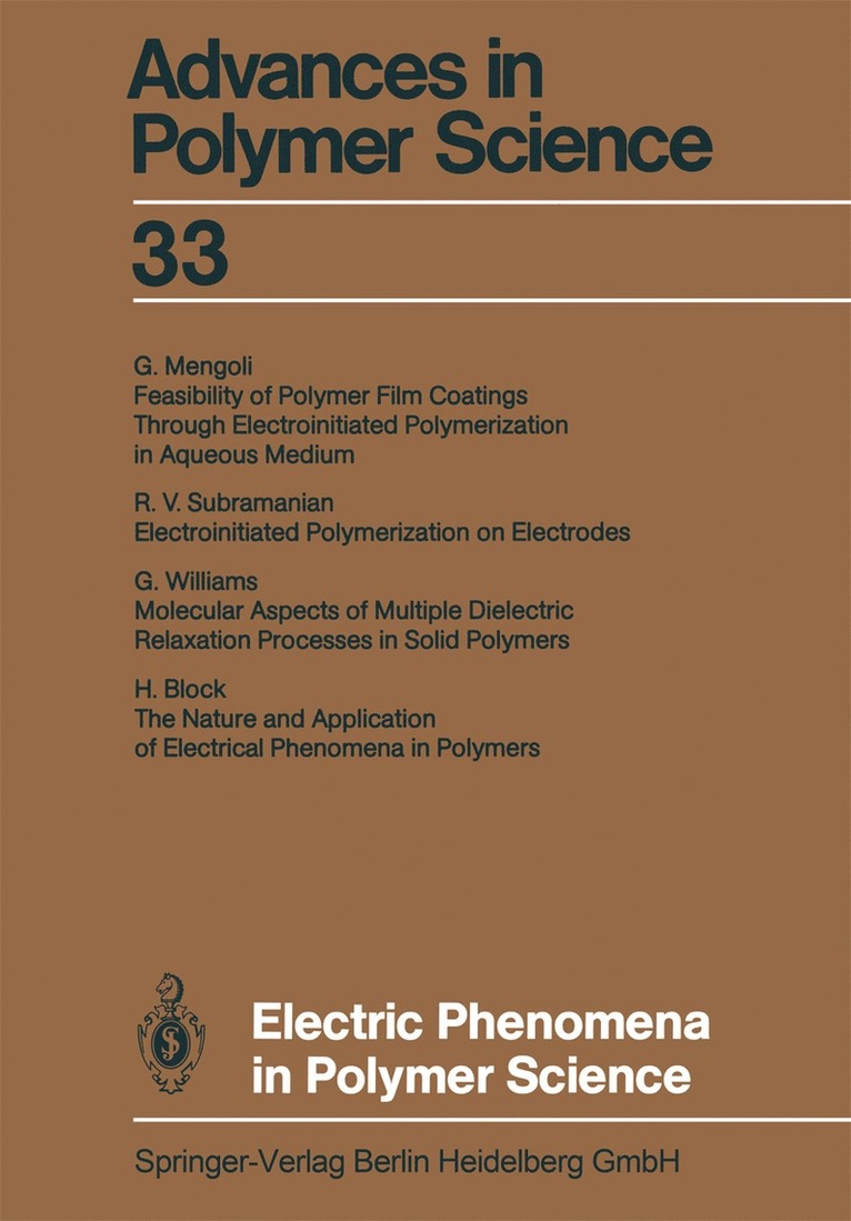 Electric Phenomena in Polymer Science 1