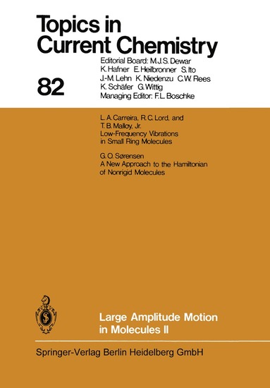 bokomslag Large Amplitude Motion in Molecules II