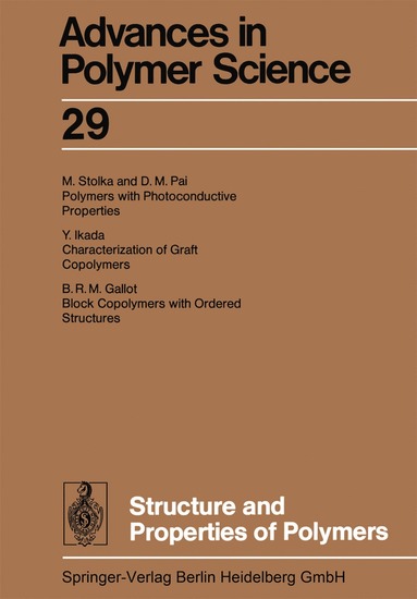 bokomslag Structure and Properties of Polymers