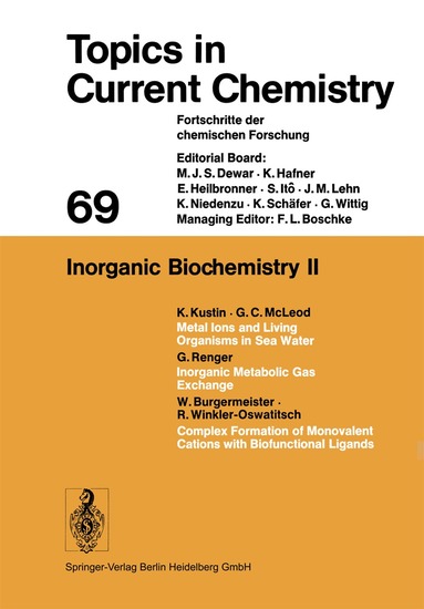 Kendall N. Houk, Christopher A. Hunter, Michael J. Krische, Jean-Marie Lehn, Steven V. Ley, Massimo Olivucci, Joachim Thiem, Margherita Venturi, Pierre Vogel, Chi-Huey Wong, Henry N. C. Wong, Hisashi Yamamoto - Inorganic Biochemistry II, Häftad