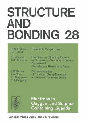 bokomslag Electrons in Oxygen- and Sulphur Containing Ligands