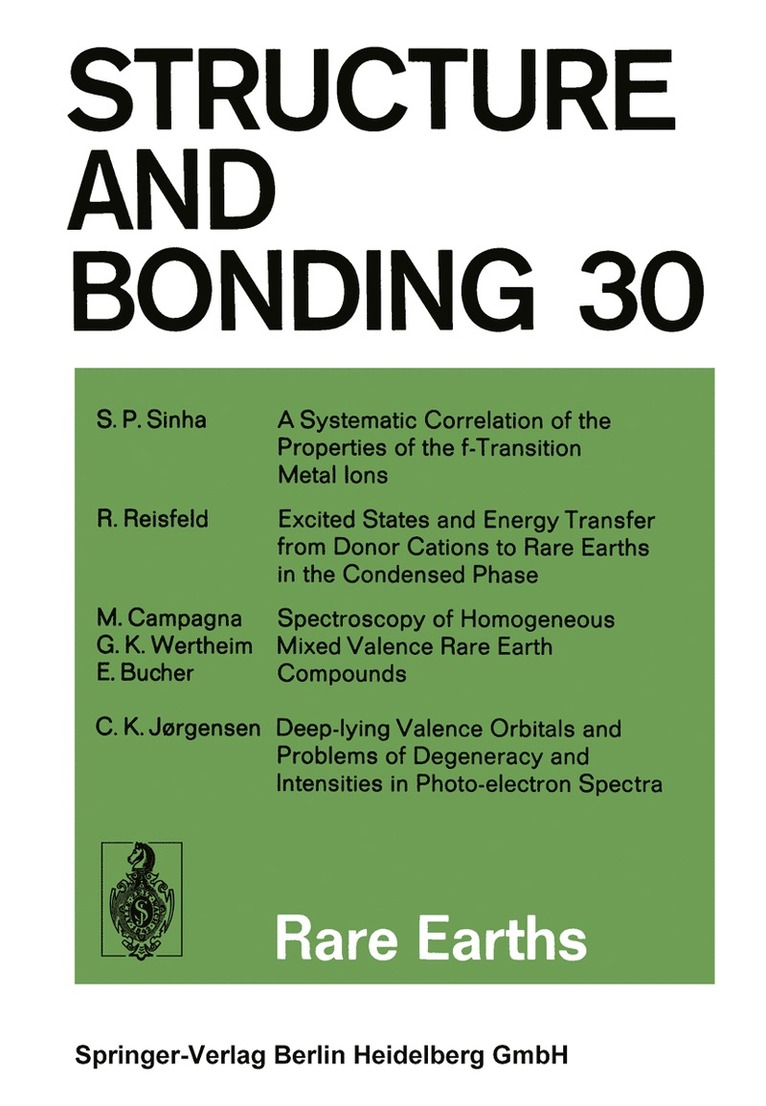 Structure and Bonding 1