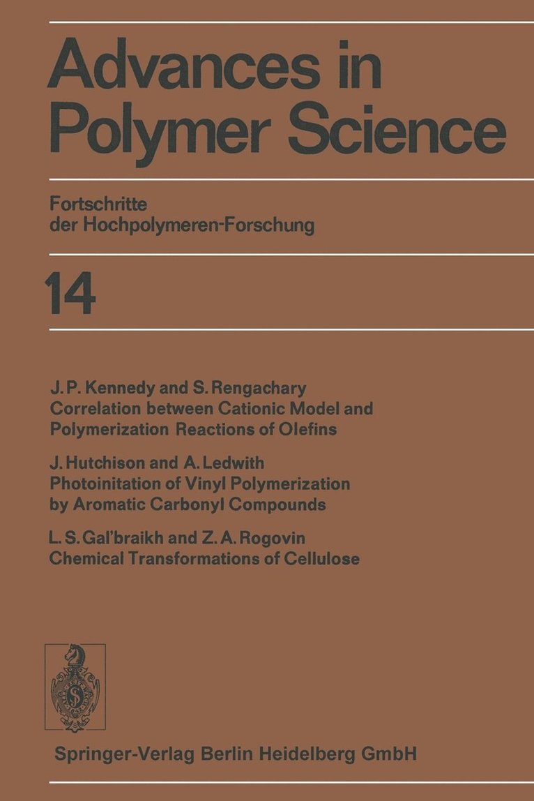 Advances in Polymer Science 1