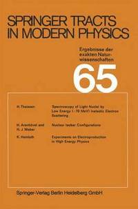 bokomslag Springer Tracts in Modern Physics