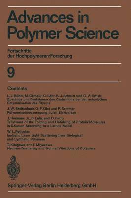 bokomslag Advances in Polymer Science