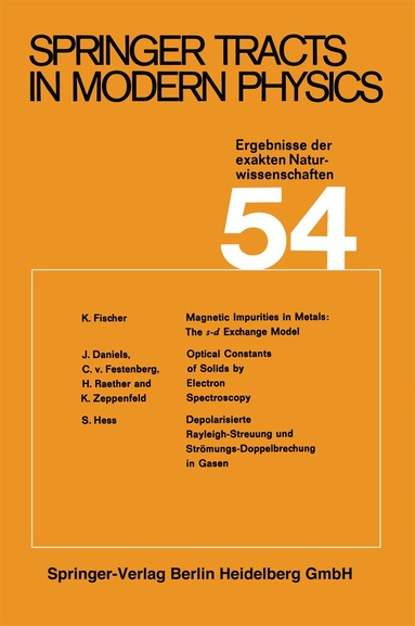 G. Höhler - Springer Tracts in Modern Physics, Häftad