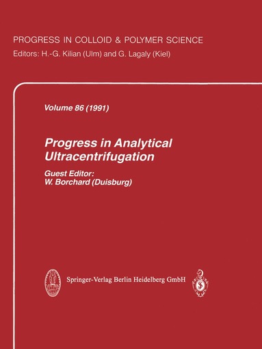 bokomslag Progress in Analytical Ultracentrifugation