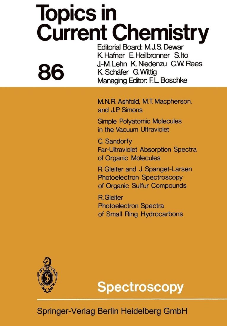 Kendall N. Houk, Christopher A. Hunter, Michael J. Krische, Jean-Marie Lehn, Steven V. Ley, Massimo Olivucci, Joachim Thiem, Margherita Venturi, Pierre Vogel, Chi-Huey Wong, Henry N. C. Wong, Hisashi Yamamoto - Spectroscopy, Häftad