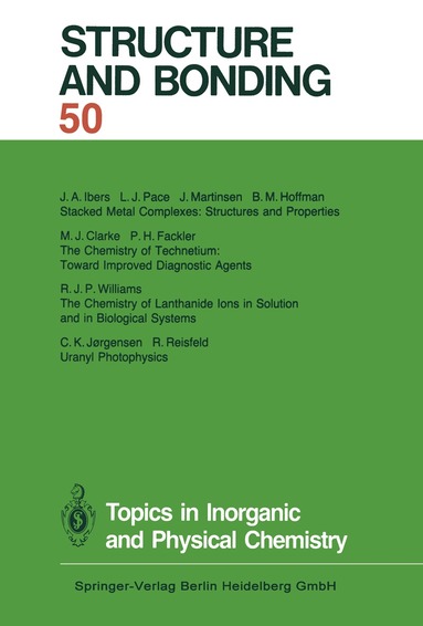 Xue Duan, Lutz H. Gade, Gerard Parkin, Kenneth R. Poeppelmeier, Fraser Andrew Armstrong, Mikio Takano, David Michael P. Mingos - Topics in Inorganic and Physical Chemistry, Häftad