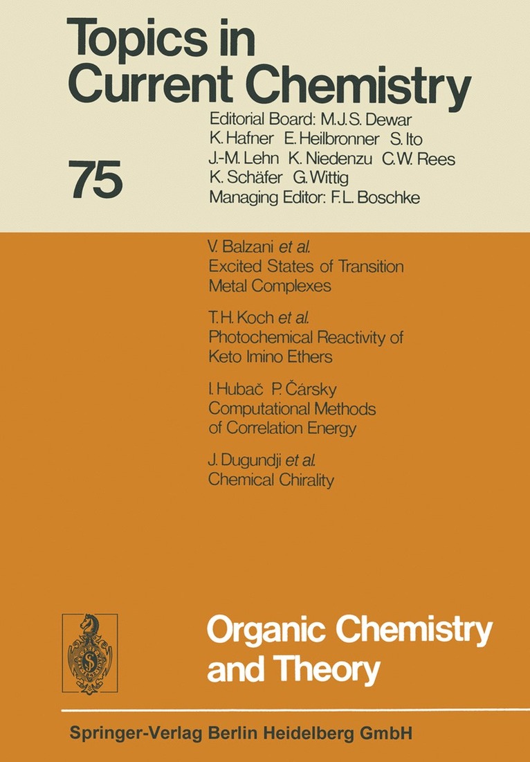 Organic Chemistry and Theory 1