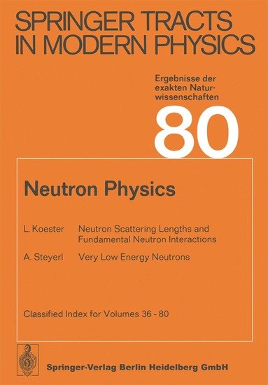 bokomslag Neutron Physics