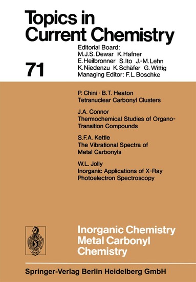 Kendall N. Houk, Christopher A. Hunter, Michael J. Krische, Jean-Marie Lehn, Steven V. Ley, Massimo Olivucci, Joachim Thiem, Margherita Venturi, Pierre Vogel, Chi-Huey Wong, Henry N. C. Wong, Hisashi Yamamoto - Inorganic Chemistry Metal Carbonyl Chemistry, Häftad