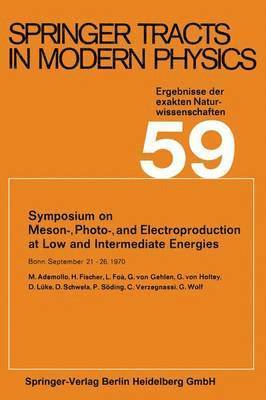 Symposium on Meson-, Photo-, and Electroproduction at Low and Intermediate Energies 1