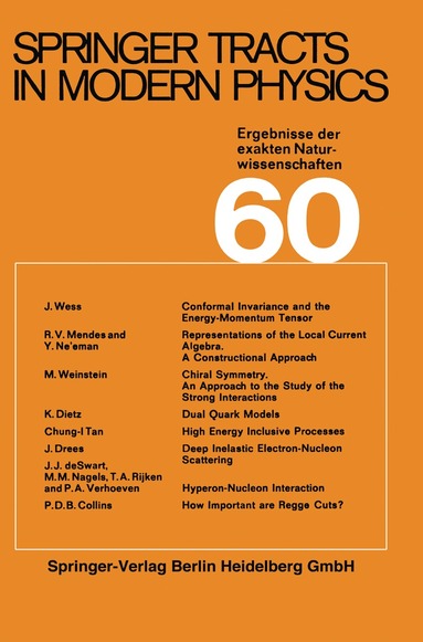 G. Höhler - Springer Tracts in Modern Physics, Häftad