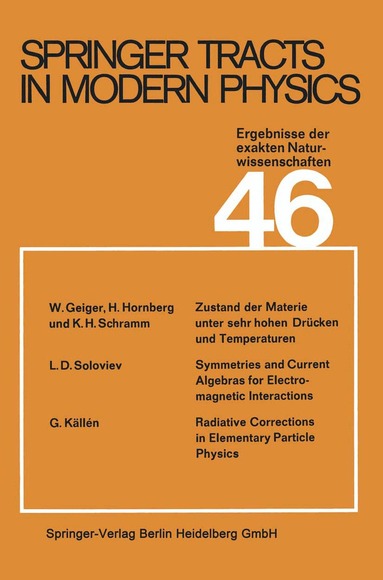 G. Höhler - Springer Tracts in Modern Physics, Häftad